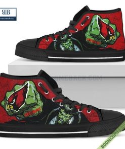 Arizona Cardinals Hulk Marvel High Top Canvas Shoes