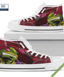 Arizona Cardinals Teenage Mutant Ninja Turtles High Top Canvas Shoes