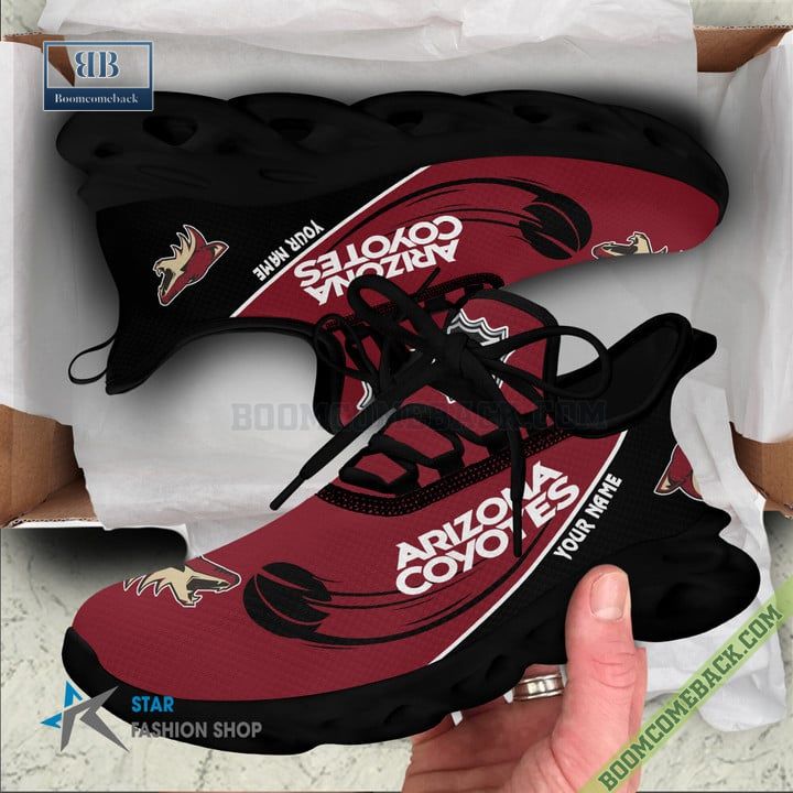 Arizona Coyotes Custom Name Running Max Soul Sneakers
