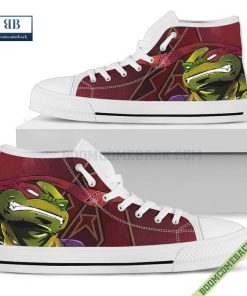 Arizona Diamondbacks Teenage Mutant Ninja Turtles High Top Canvas Shoes