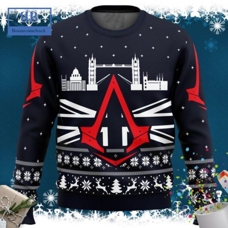 Assassin's Creed London Bridge Ugly Christmas Sweater
