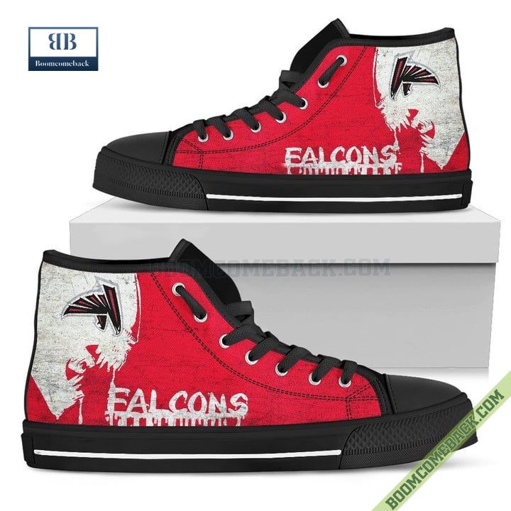 Atlanta Falcons Alien Movie High Top Canvas Shoes