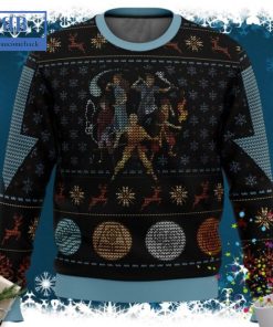 Avatar The Last Airbender Snowflake Ugly Christmas Sweater