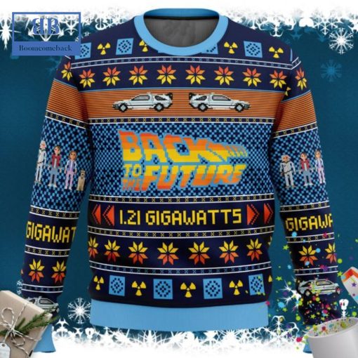 Back To The Future 1.21 Gigawatts Ugly Christmas Sweater