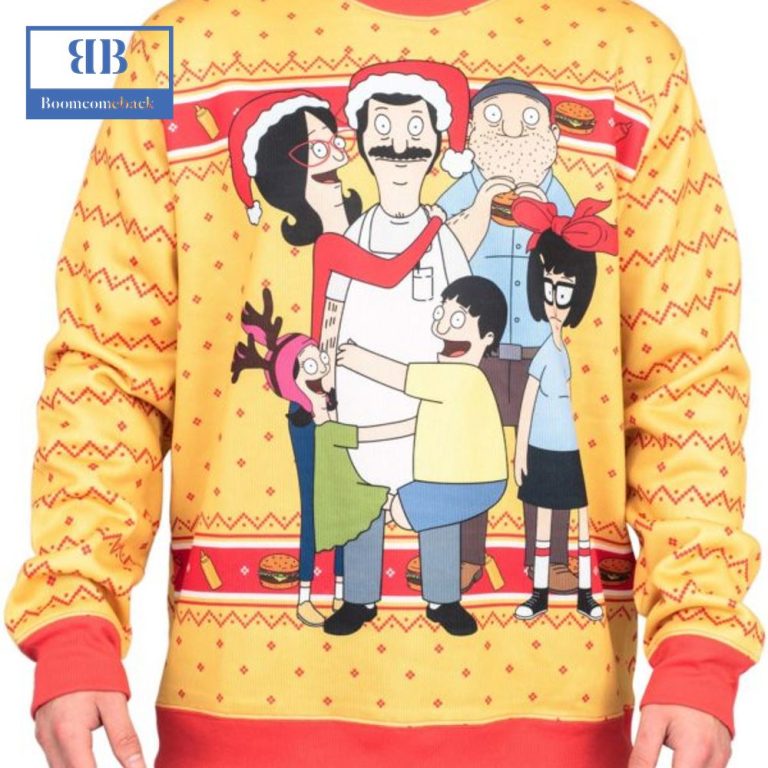Bob's Burgers Family Hug Ugly Christmas Sweater