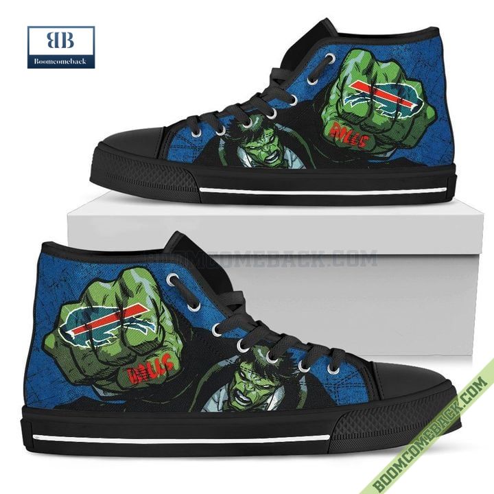 Buffalo Bills Hulk Marvel High Top Canvas Shoes