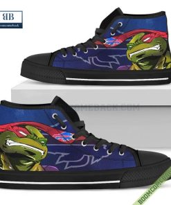Buffalo Bills Teenage Mutant Ninja Turtles High Top Canvas Shoes