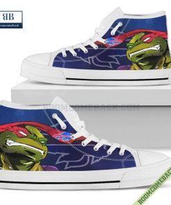 Buffalo Bills Teenage Mutant Ninja Turtles High Top Canvas Shoes