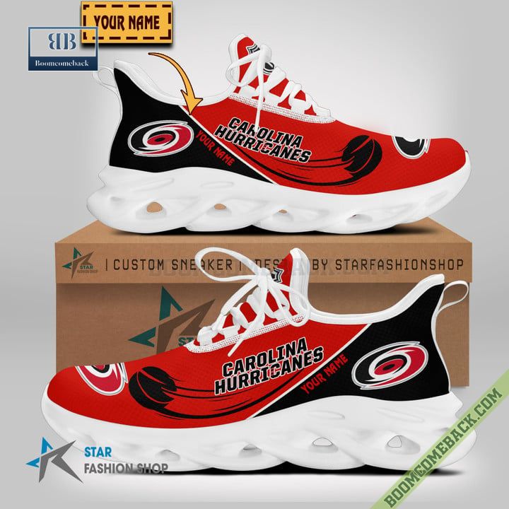Carolina Hurricanes Custom Name Running Max Soul Sneakers