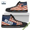 Carolina Panthers American Flag Vintage High Top Canvas Shoes