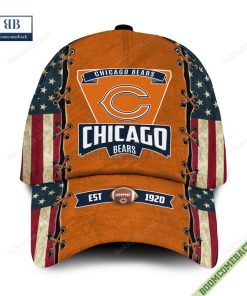 Chicago Bears Est 1920 American Flag Snapback Cap