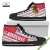 Chicago Bears American Flag Vintage High Top Canvas Shoes