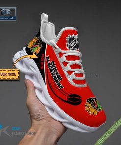 Chicago Blackhawks Custom Name Running Max Soul Sneakers