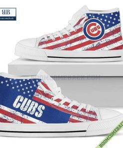 chicago cubs american flag vintage high top canvas shoes 3 u6Zyy