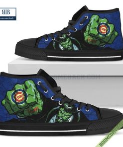 Chicago Cubs Hulk Marvel High Top Canvas Shoes