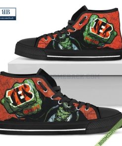 Cincinnati Bengals Hulk Marvel High Top Canvas Shoes