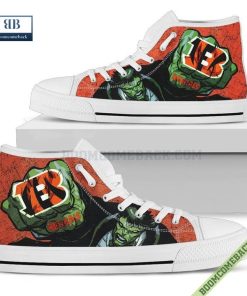 Cincinnati Bengals Hulk Marvel High Top Canvas Shoes