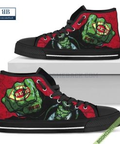 Cincinnati Reds Hulk Marvel High Top Canvas Shoes