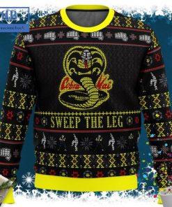 Cobra Kai Sweep The Leg Ugly Christmas Sweater