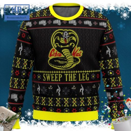 Cobra Kai Sweep The Leg Ugly Christmas Sweater