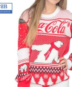 coca cola polar bear ugly christmas sweater 3 eNwjk