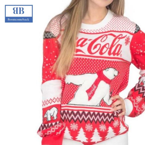 Coca-Cola Polar Bear Ugly Christmas Sweater