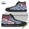 Cleveland Indians American Flag Vintage High Top Canvas Shoes