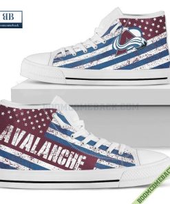 colorado avalanche american flag vintage high top canvas shoes 3 JuLzD