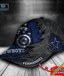 dallas cowboys captain america marvel personalized classic cap hat 5 6Xe9j