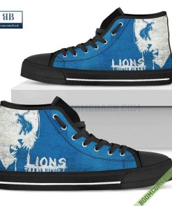 Detroit Lions Alien Movie High Top Canvas Shoes