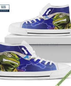 Detroit Lions Teenage Mutant Ninja Turtles High Top Canvas Shoes