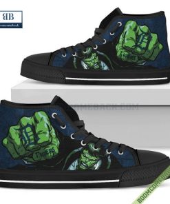 Detroit Tigers Hulk Marvel High Top Canvas Shoes