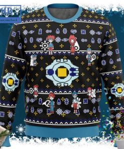 Digimon Characters Ugly Christmas Sweater