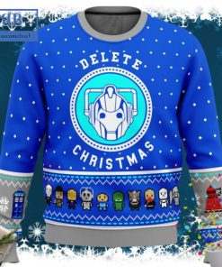 Doctor Who Dalek Delete Christmas Ugly Christmas Sweater