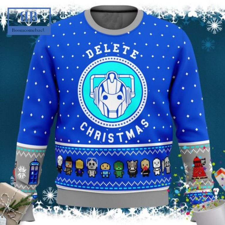 Doctor Who Dalek Delete Christmas Ugly Christmas Sweater