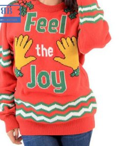 Feel The Joy Groping Hands Tacky Ugly Christmas Sweater