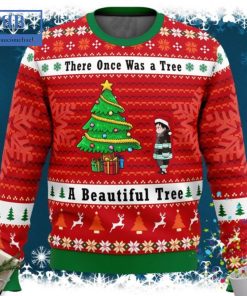 Fire Force There Once Was A Tree A Beautiful Tree Ugly Christmas Sweater