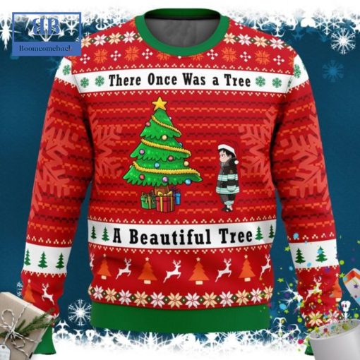 Fire Force There Once Was A Tree A Beautiful Tree Ugly Christmas Sweater