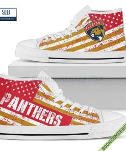 florida panthers american flag vintage high top canvas shoes 3 O2UOu