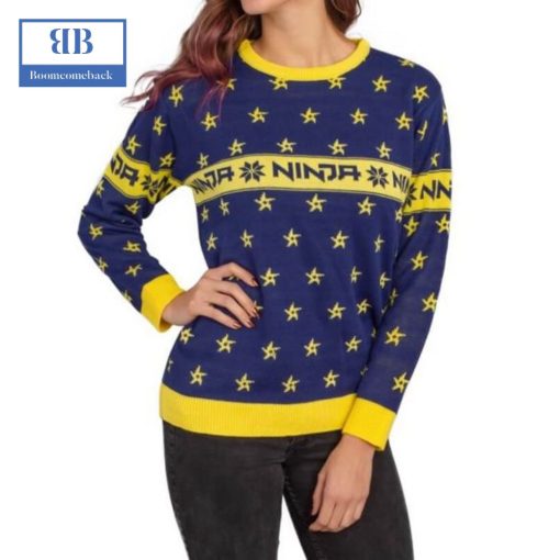 Fortnite Ninja Shuriken Ugly Christmas Sweater