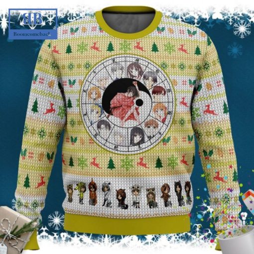 Fruits Basket Chinese Zodiac Ugly Christmas Sweater