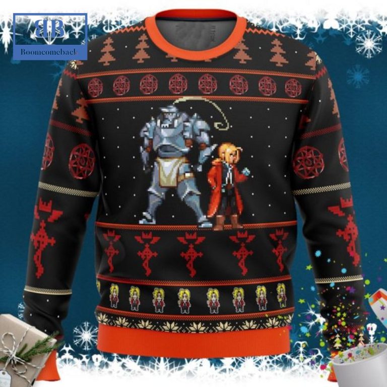 Fullmetal Alchemist Edward Elric Alphonse Elric Ugly Christmas Sweater