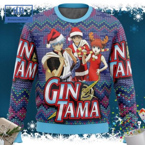 Gintama Santa Hat Ugly Christmas Sweater