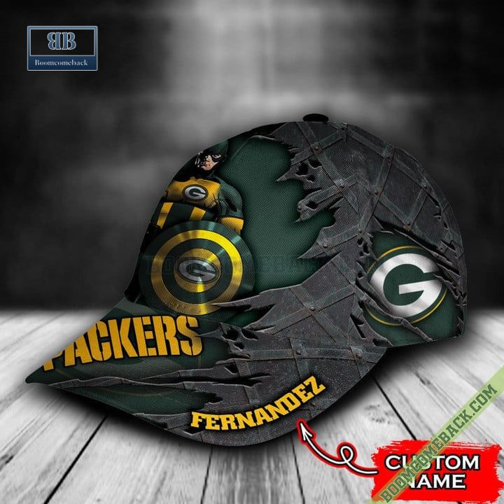 Green Bay Packers Captain America Marvel Personalized Classic Cap Hat