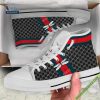 Gucci Cream High Top Canvas Shoes Sneakers