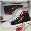 Gucci Flowers High Top Canvas Shoes Sneakers