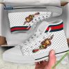 Gucci King Snake High Top Canvas Shoes Sneakers Black Version
