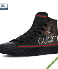 Gucci Mickey High Top Canvas Shoes Sneakers