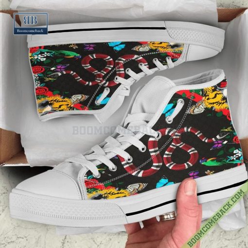 Gucci Natural High Top Canvas Shoes Sneakers