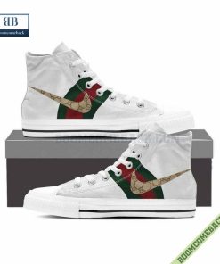Gucci Nike White High Top Canvas Shoes Sneakers